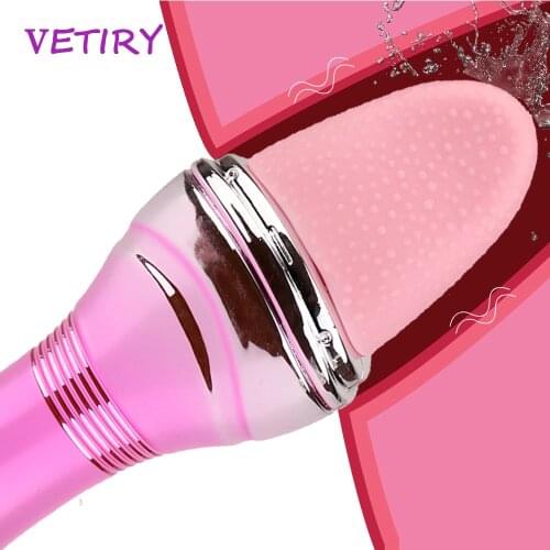 Tongue Licking Vibrator Couples Flirting Sex Toys for Women Clit Tickler Vaginal Massage Adult Orgasm Product USB Charging