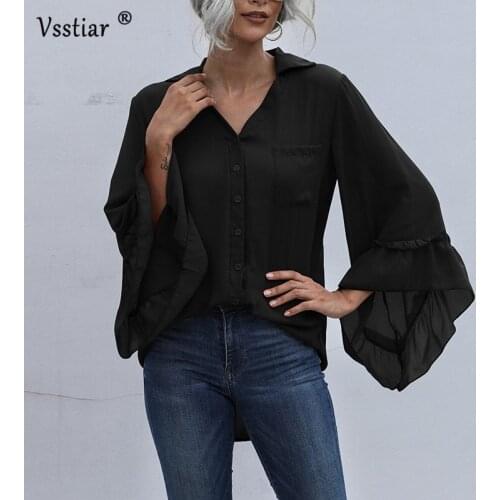 Vsstiar Womens Chiffon Blouses