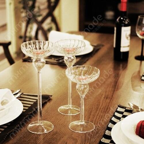 WHASA Decorative Crystal Candlesticks