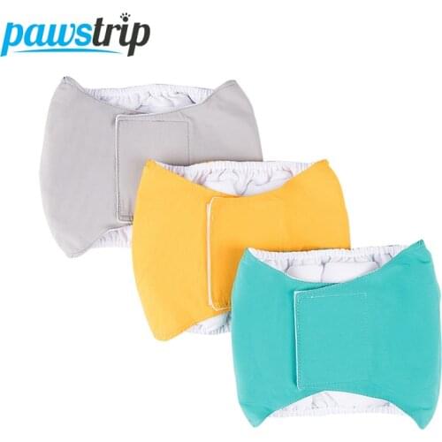 XS-XL Reusable Dog Shorts Washable Dog Diaper French Bulldog Physiological Underwear Sanitar Dog Pants Wraps For Male Dogs