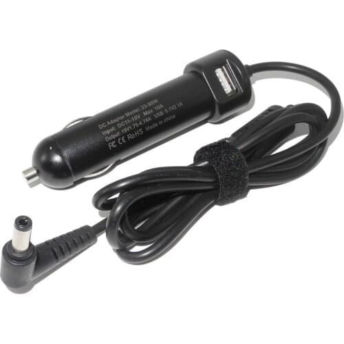 Laptop DC Power Car Adapter Charger 19V 4.74A 90W + USB Port for Toshiba Satellite L755 C55 for ASUS PA-1650-93 PA-1650-78
