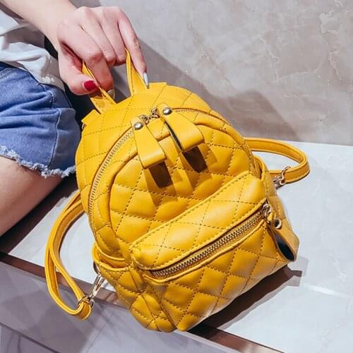 Womens Backpacks for Teenage Girls Schoolbag Backpack Fashion Mini Shoulder Bag Preppy School Style PU Leather Rucksack Mochila