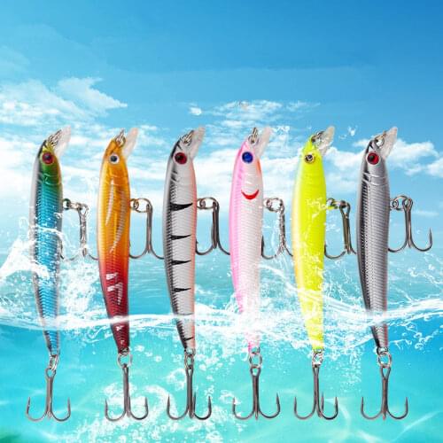 1Pcs Fishing Lures Minnow Wobbler Sinking Bass Trolling Hard Bait 78mm 4.5g Artificial Bait Crankbait Carp Pesca Fishing Tackle