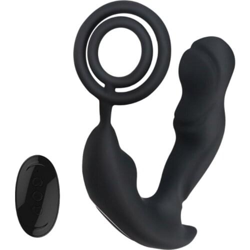 10 Frequency Silicone Plug Prostate Vibrator Powerful Massager Butt Stimulation Adult Sex Toy