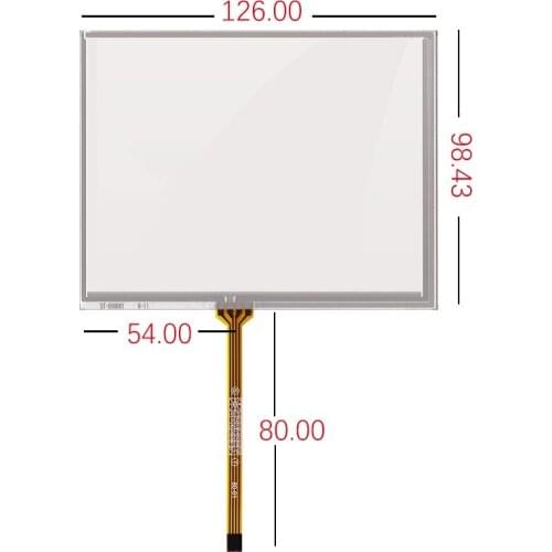 5.6 inch touch screen 126*99 for AT056TN04 V.6 TM056KDH01 TM056KDH02 Touch panel
