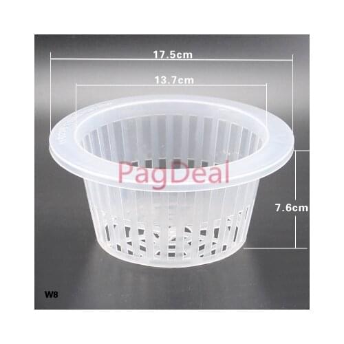 10pc Large Nursery Pot Hydroponic Planting Basket Protect Plastic Mesh Cup Home Plant Grow Aeroponic Soilless Seedling Pot