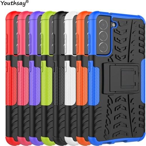 For Samsung Galaxy S21 FE Case Armor Silicone Rubber Hard Protector Case for Samsung S21 FE Cover For Samsung Galaxy S21 FE Case