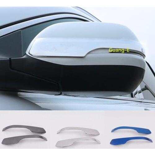 For Honda CRV CR-V 2017 2018 2019 2020 Car Stainless Steel Rear View Rearview Side Mirror Cover Stick Trim Frame Lamp 2pcs