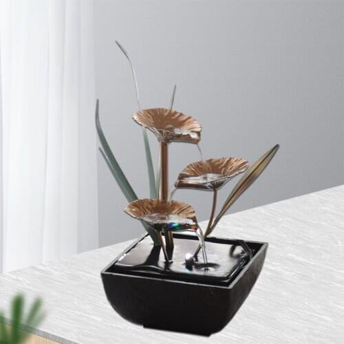 Water Fountain Wheel Garden Courtyard Balcony Decoration Waterfall Fountain