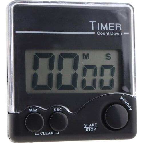 Flexible Design Magnetic Electronic ABS + PS Digital Timer with Bell Prompt and Large LCD Display for Laboratory Kitchen