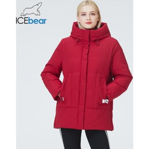 ICEbear 2021 new winter womens coat high-quality womens coat fashionable hooded womens clothing GWD21581I