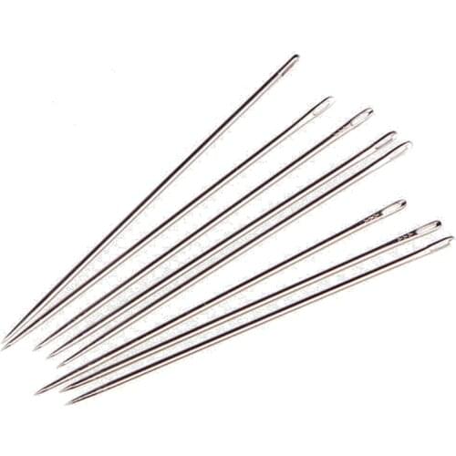55-150mm 30pcs/lot 12style Beading Needles Metal Big Eye Tools Pins for Bead Threading String Cord Easy Jewelry Making Tools