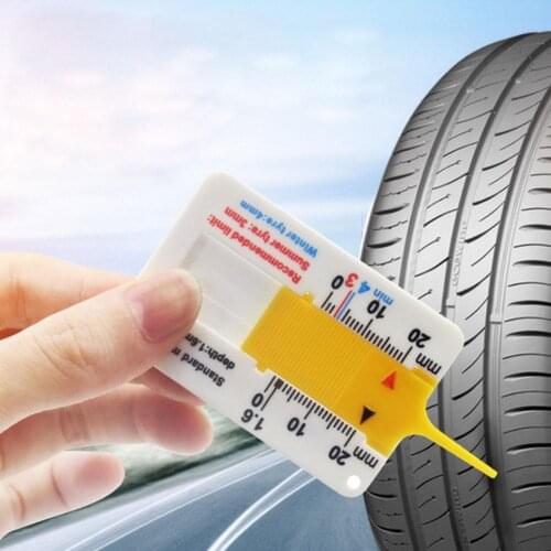 Car Tire Tread Ruler Tire Tread Depth Gauge Vernier Depth Caliper Depth Gauge 0-20mm