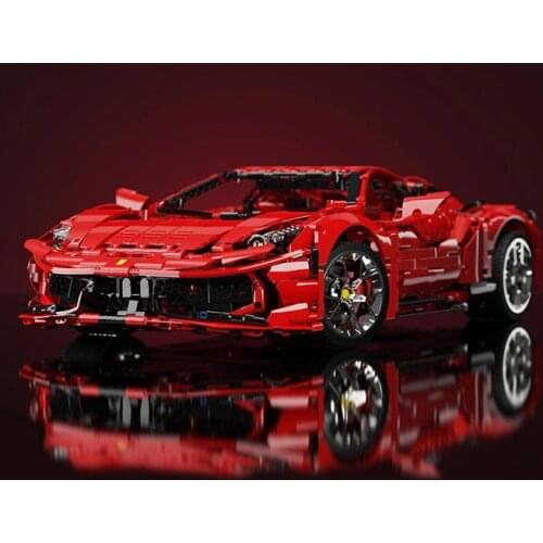 K Box High-Tech 10304 Building Blocks 3380PCS Technology Machinery Series Red Sports Car Assembled Model Toy