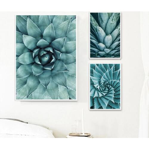 Canvas Painting living room cuadros decoracion Nordic Poster Green Aloe Succulent Plants modern minimalist Modular Pictures
