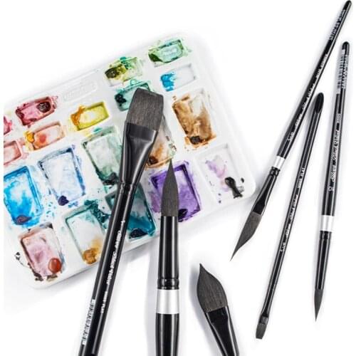 1pc Blackvelvet Squirrel Hair Paint Brushes Professional Artist Painting Tools Watercolor Brush for Thin Line Art 3000S 3007S