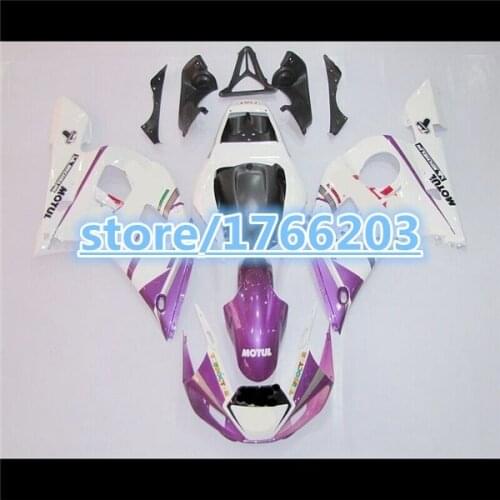 Purple white ABS fairing kit fit for YAMAHA R6 1998 1999 2000 2001 2002 R6 YZF R6 fairings set 98 99 00 01 02