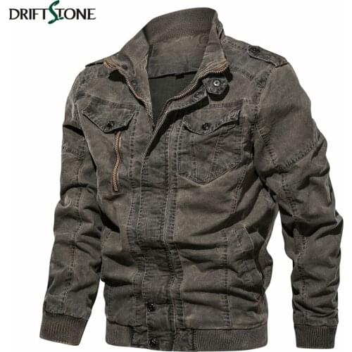 Air Force Bomber Military Tactical Jackets Men Jeans Jacket Spring Autumn Vintage Denim Jacket Casual Motocycle Biker Coat 6XL