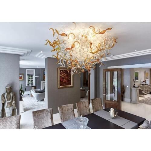 Handicraft Excellent White Hot Selling Murano LED Chandelier Lamp Free Shipping