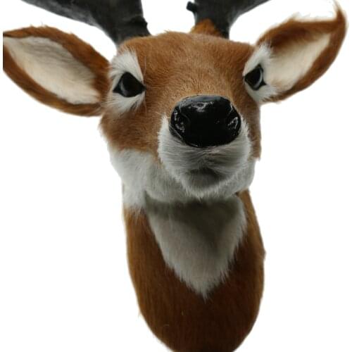 MagiDeal Simulated Deer Head Wall Decoration Hanging Ornaments Art Crafts