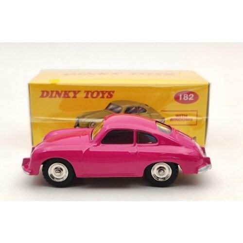 DeAgostini 1/43 Dinky Toys 182 For P~sche 356A Coupe Pink Diecast Models Car