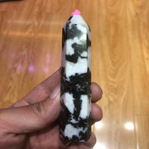 Natural Crystals Quartz Zabra Tower Point Energy Reiki Stones Home Office Aquarium Decoration Accessories Gemstone