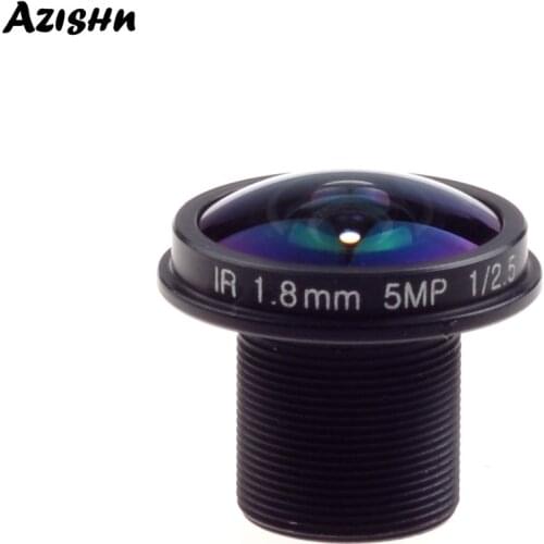 Wholesale CCTV LENS 5MP 1.8mm M12*0.5 1/2.5" lens Fisheye 180degree for CCTV Security 1080P IP camera