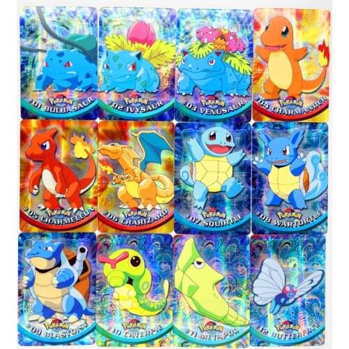 Pokemon DIY Topps Pikachu Charizard Greninja Evolution English Toys Hobbies Hobby Collectibles Game Collection Anime Cards