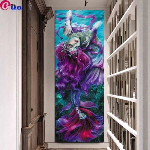 Full square 5d diy Diamond Painting Beautiful mermaid large Diamond Embroidery Cross Stitch Diamond puzzle elf,Amazing artworks
