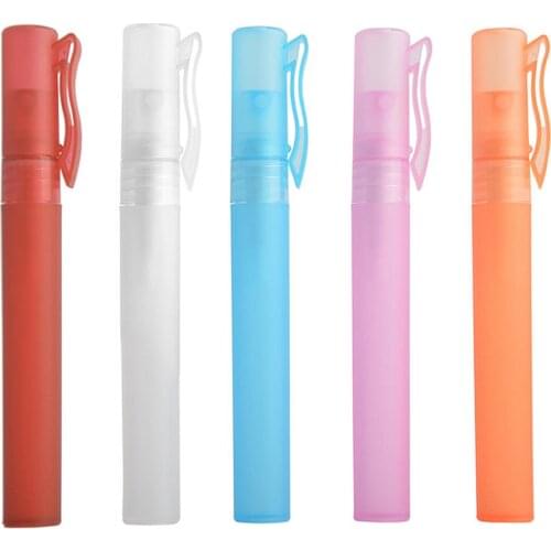 10ml Perfume Pen Empty Plastic Perfume Bottle Atomizer Spray Tube Mini Travel Refillable Bottles