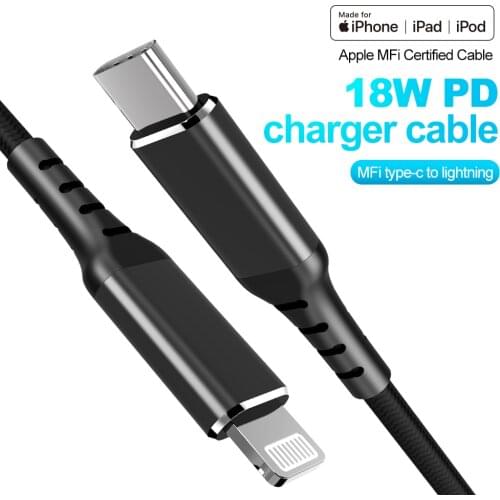 SanGuan MFI Certified PD support 18W usb c to lightning cable data line for iphone ipad