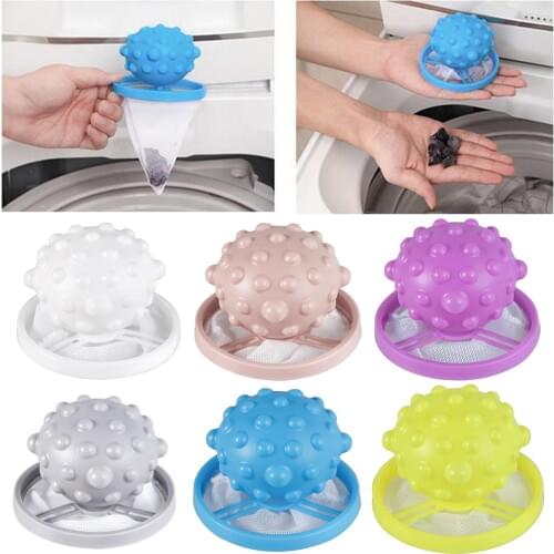 Cleaning Ball Net Pouch Mesh Filtering Hair Removal Floating Filter Bag Washer Style Laundry Cleaner Hair Removal Device