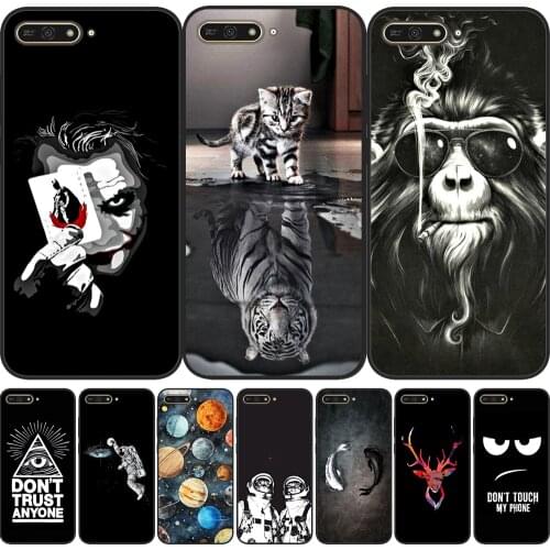 Silicone TPU Case For Huawei Y6 2018 Cover Pattern Phone Case For Huawei Y6 Prime 2018 Case Cover For Huawei Y6 Y 6 Prime 2018
