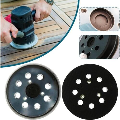 5 Inch 125MM Hook and Loop Replacement Sander Pad Round Sanding Backing Pad 8 Hole 3/4 Nails Pad Tools Accessories