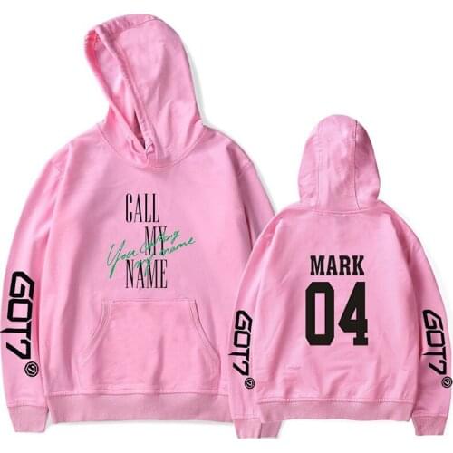 Got7 Kpop MARK 04 Hoodies Sweatshirts Hip Hop Men Women Hooded Pullover Pocket Harajuku Long Sleeve Unisex Hoodie Hoody Tops 4XL