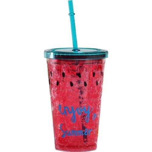 Tumblers Water Cup with Lid Plastic Lovely Sweet Straw Bottle Home Drinkware 20201 Summer Water Drink bottle