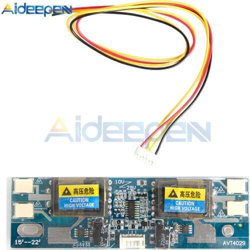 10-30V Universal CCFL Inverter LCD Monitor Module 4 Lamp LCD Inverter For Laptop 15-22" Widescreen VCC/ON/OFF/ADJ/GND