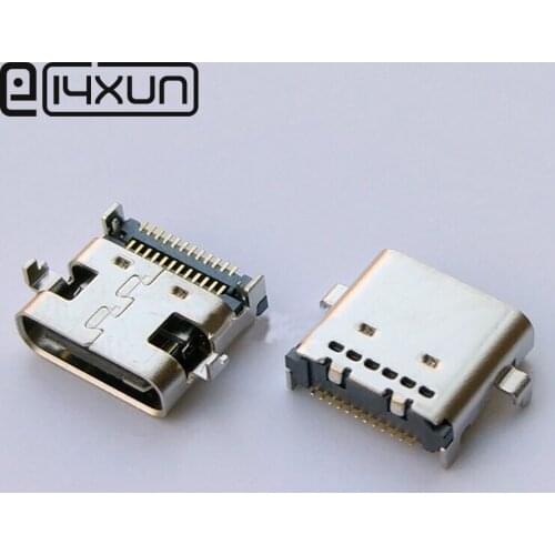 1PCS High speed data interface Usb 3.1 usb DIY 24pin USB-C USB 3.1 Type C Female Socket Connector SMT type