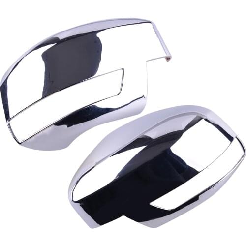 1 Pair Chrome Silver Rearview Side Mirror Cover Trim fit for Ford Focus 2012 2013 2014 2015 2016 2017 2018 ABS Plastic