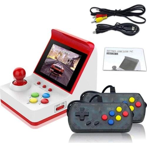 Coolbaby 360in1 3 inch High-definition Color Screen Mini Handheld Arcade Double Game Console Nostalgic Children Retro game