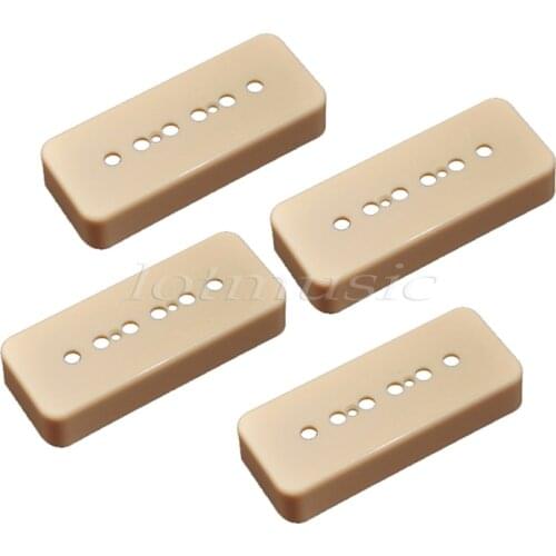 4Pcs P90 52mm Bridge Soapbar Guitar Pickup Cover for Style Guitar Replacement -Cream
