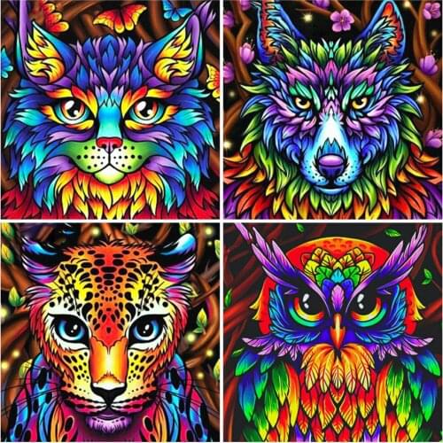EverShine 5D Diamond Mosaic Full Square Drill Owl Cross Stitch Diamond Painting Animal Decor For Home Bead Embroidery Wall Art