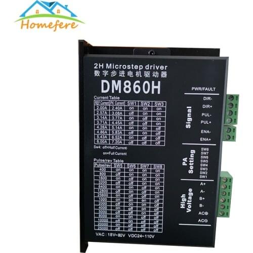 DM860 Microstep Brushless DC stepper motor shell for 57 86 Stepper Motor Nema23 Nema34 for CNC Engraving Machine