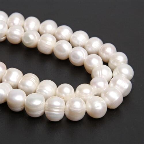 Natural Baroque Pearl Beads A Grade Freshwater Near Round 11-14mm Stone Beads For DIY Necklace Bracelets Earring Jewelry Making