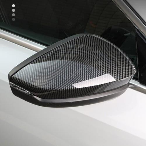 Mirror Cover For Audi A3 RearView Mirror Cover Carbon Fiber Color Fit audi a3 8y side view mirror caps 2021 External Accessories
