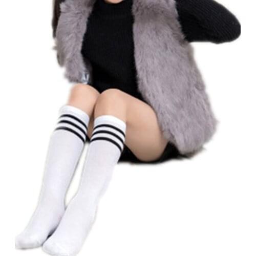 2020 Colorful Sexy Striped Boots Compression Stockings Girls Over Knee Socks Long Childrens Socks Body Thigh High Socks Girl