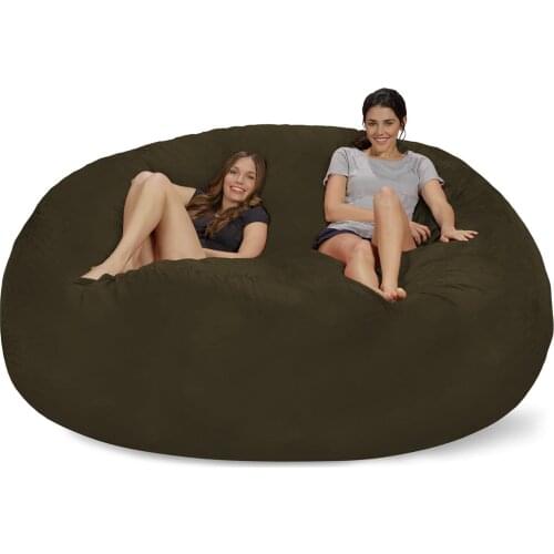 Giant Sude Soft Bean Bag Sofa Cover living Room furniture Party Leisure Giant Big Round Soft Cover Dropshiping
