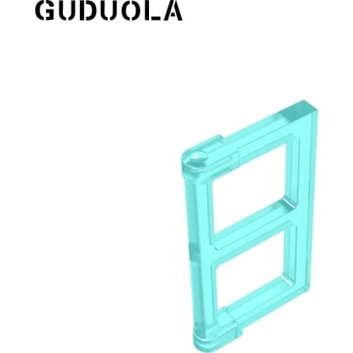Guduola Window 1x2x3 Pane with Thick Corner Tabs 60608 Frames/Windows/Walls and Doors MOC Building Block Toys Parts 80pcs/LOT