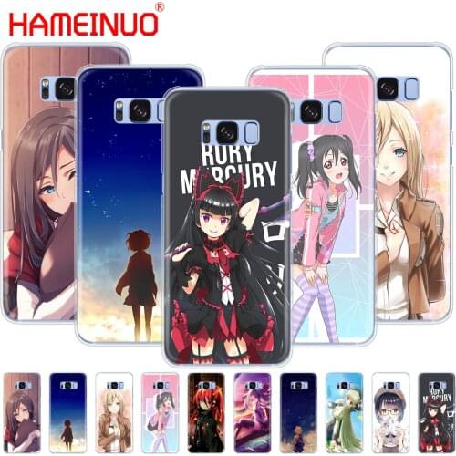 HAMEINUO Sweet Anime Girl Comic cell phone case cover for Samsung Galaxy S9 S7 edge PLUS S8 S6 S5 S4 S3 MINI