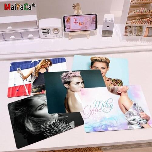 MaiYaCa Non Slip PC Miley Cyrus Beautiful Anime Mouse Mat Top Selling Wholesale Gaming Pad mouse